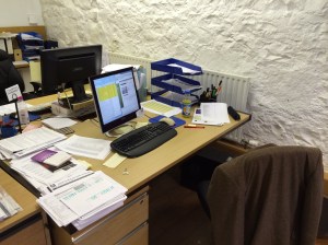 My Desk at Alban Books
