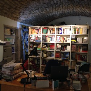 The beautiful entrance at Canongate Books.