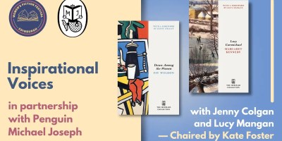 Cover image for 'Inspirational Voices panel with Jenny Colgan and Lucy Mangan feature the images of book covers from Penguin's Mermaid Collection