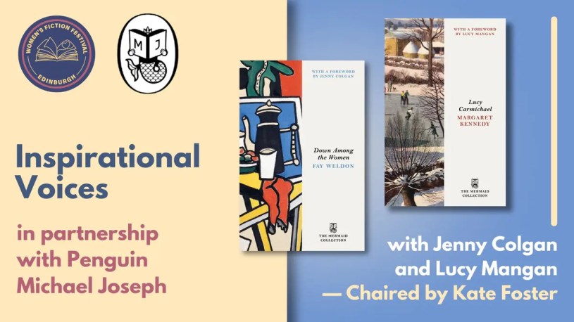 Cover image for 'Inspirational Voices panel with Jenny Colgan and Lucy Mangan feature the images of book covers from Penguin's Mermaid Collection