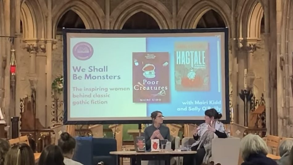 Photo of the "We Shall Be Monsters" panel.